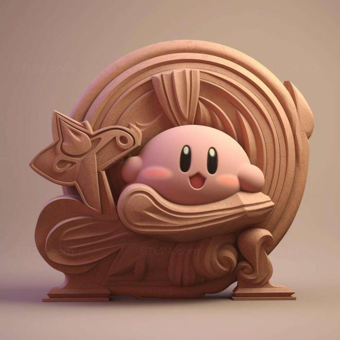 Characters (kirby 3d model 4, HERO_3944) 3D models for cnc